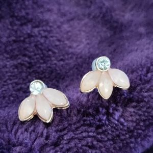 Vintage Pink Quartz Earrings